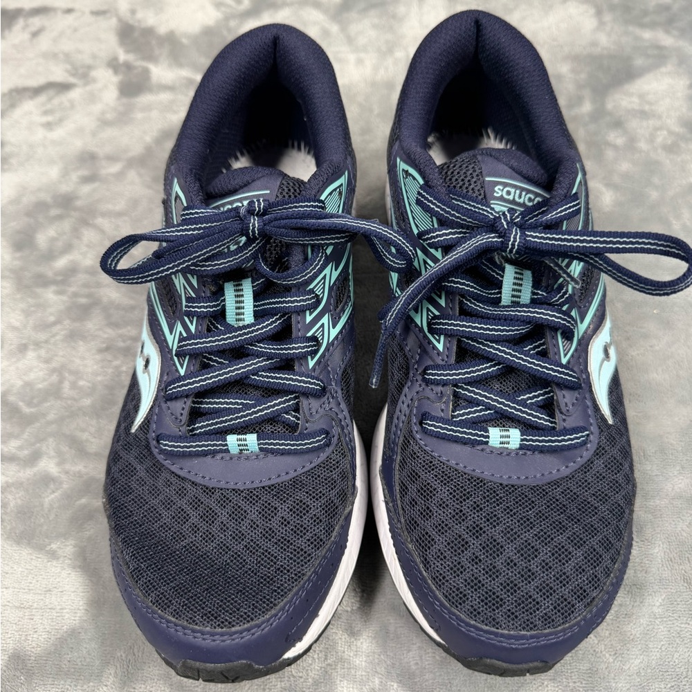 Saucony Cohesion 13 Navy Women's Running Sneakers - Picture 3 of 10